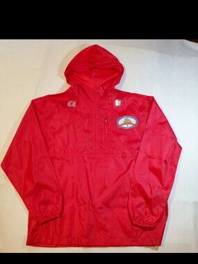Vintage Super Bowl XLIII Tampa Bay 2009 Jacket Mens Medium NFL Raincoat Packable